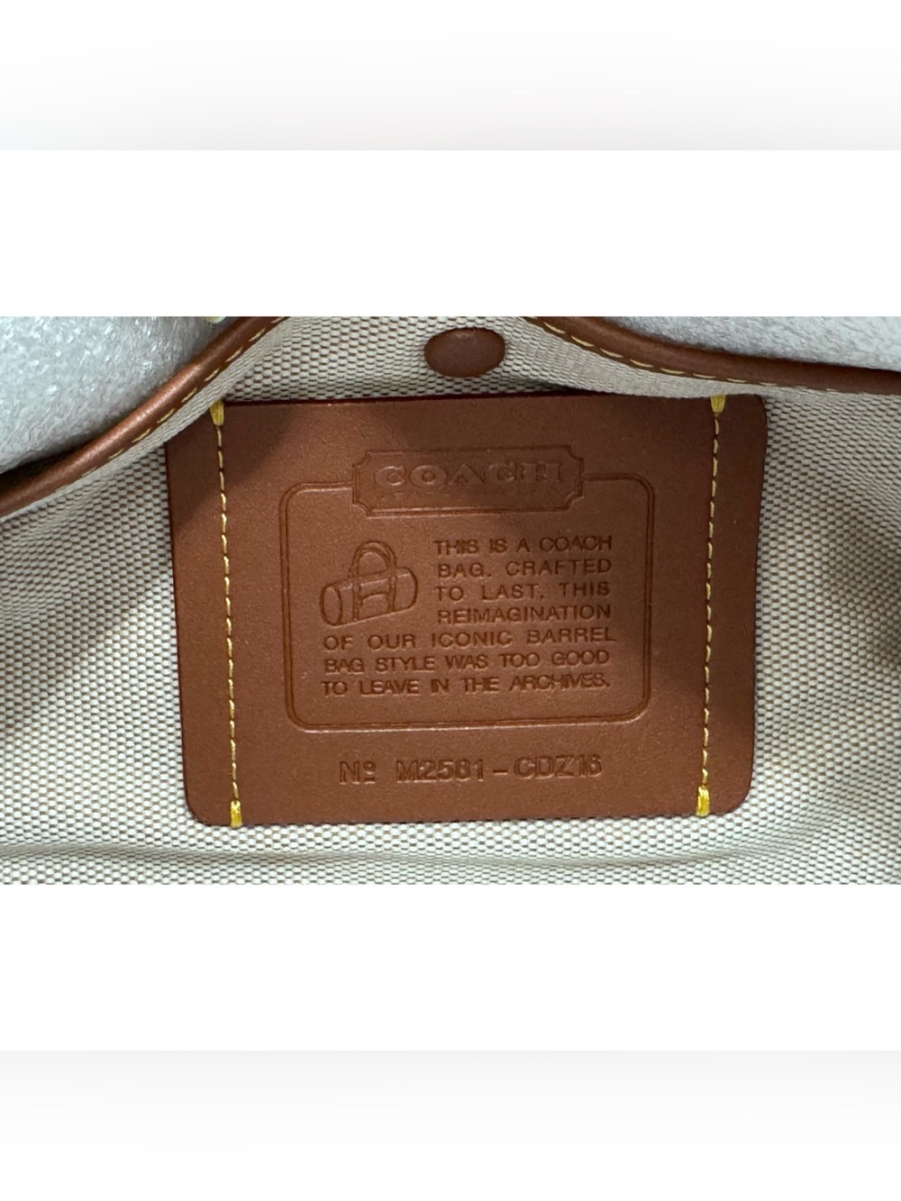 COACH Kisslock Medium Suede Barrel Bag, NUAGE - Picture 7 of 9